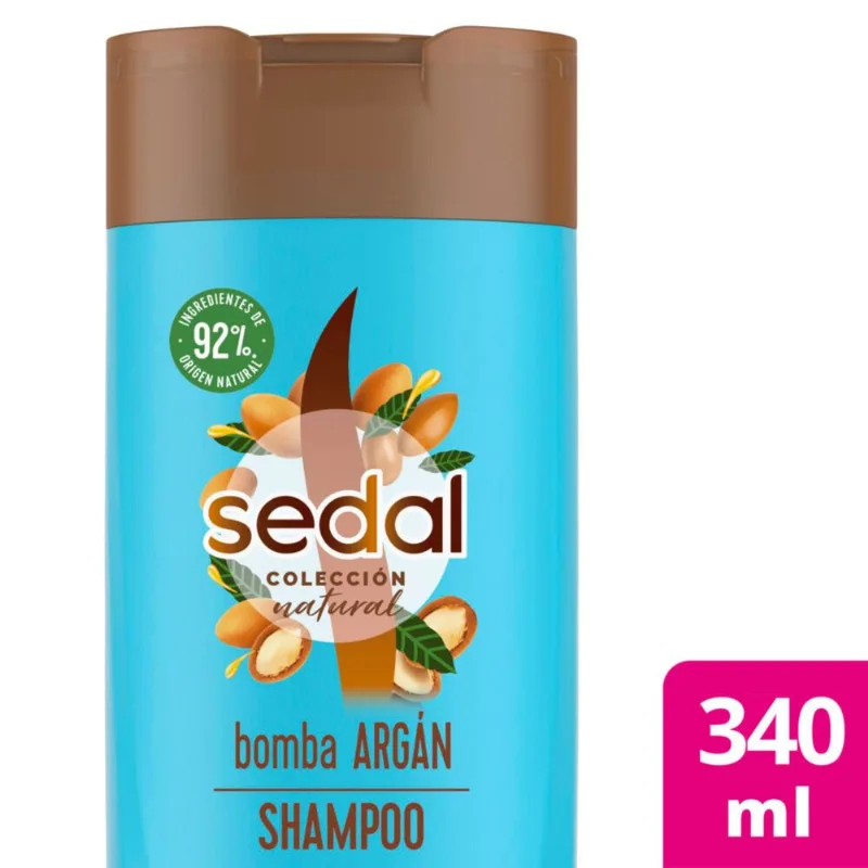 Shampoo Sedal bomba argán restaura 340 ml.