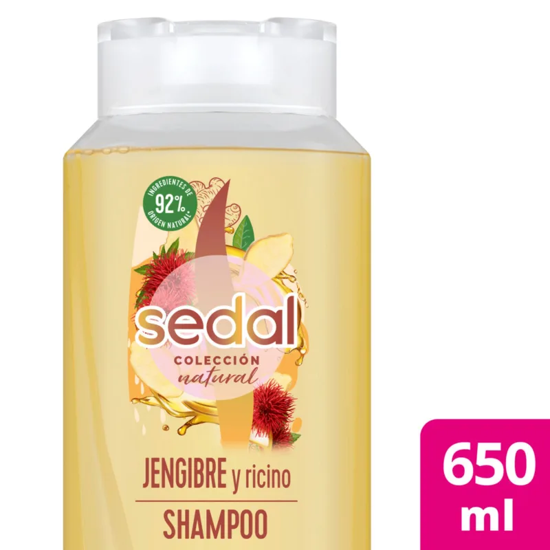 Shampoo Sedal jengibre & ricino 650 ml.