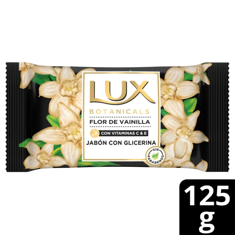 Jabón de tocador Lux flor de vainilla 125 g.