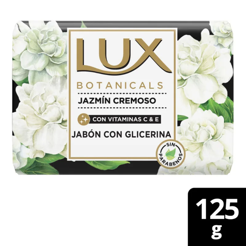 Jabón de tocador Lux jazmín cremoso 125 g.