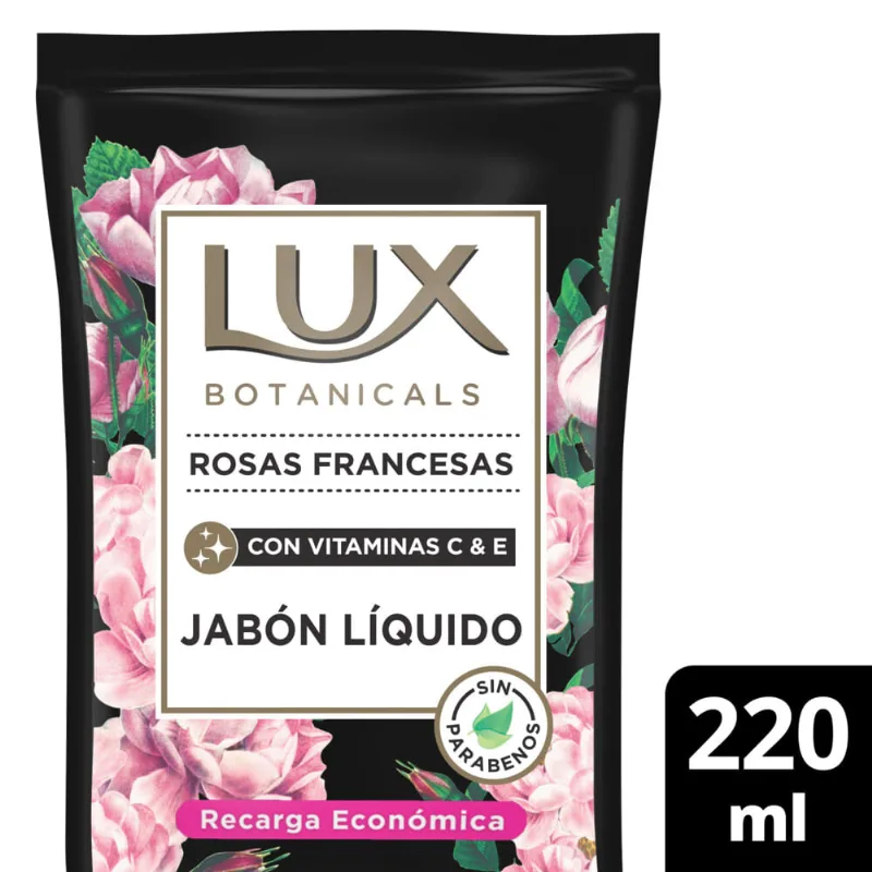 Jabón líquido Lux rosas francesas repuesto 220 g.