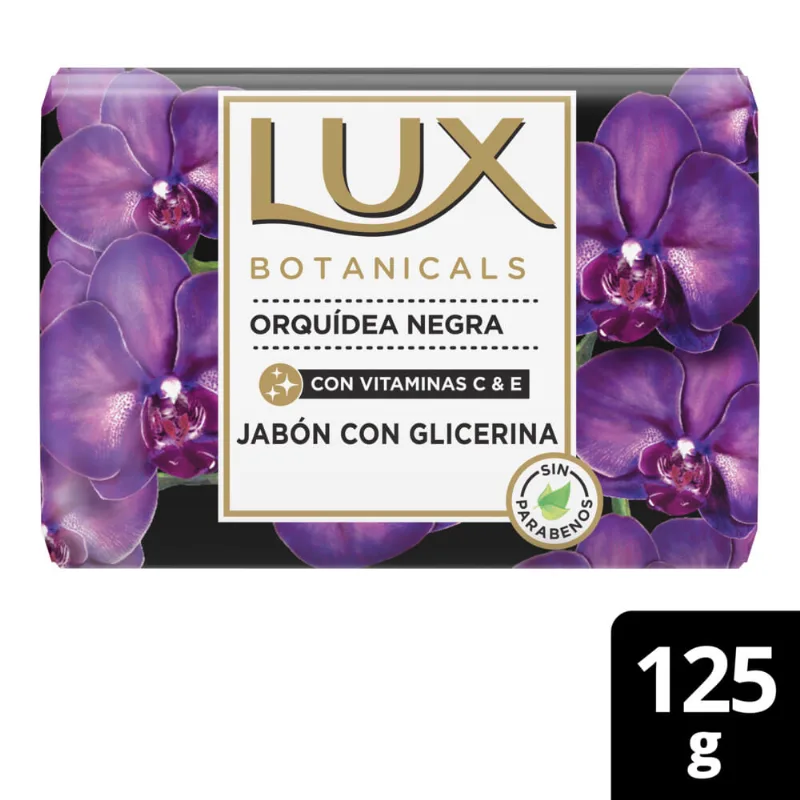 Jabón de tocador Lux orquídea negra 125 g.