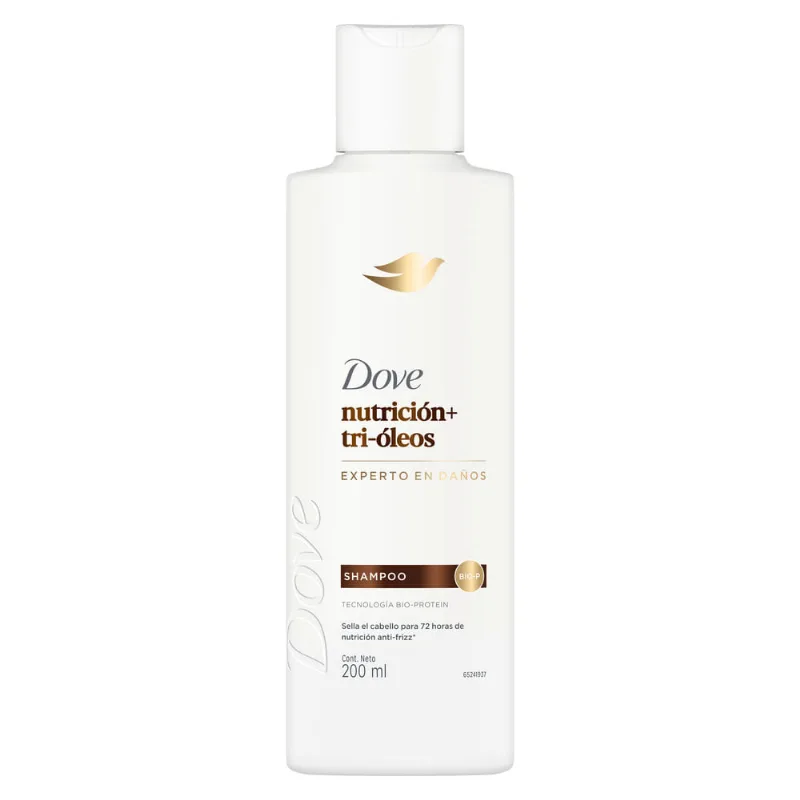 Shampoo Dove Nutrición + Tri-Óleos x 200 ml