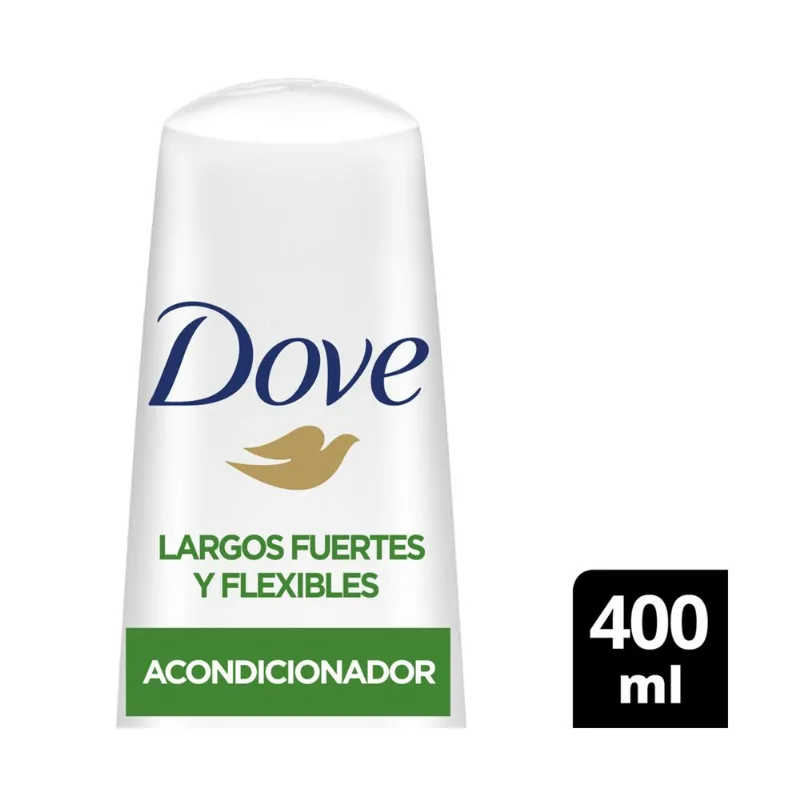 Acondicionador Dove largos fuertes y flexibles 400 cc.
