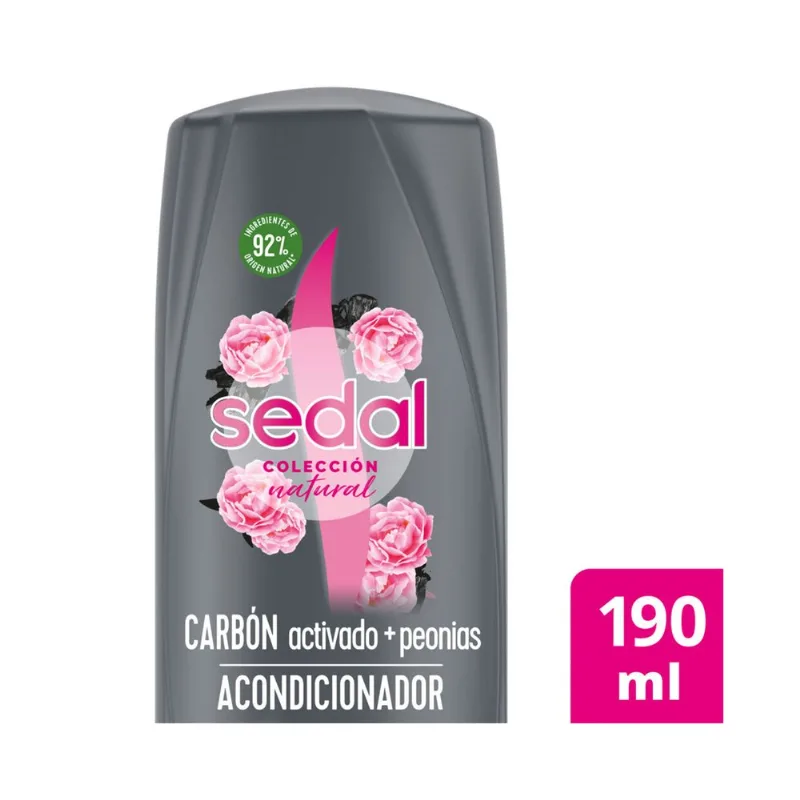 Acondicionador Sedal carbón y peonias 190 cc.