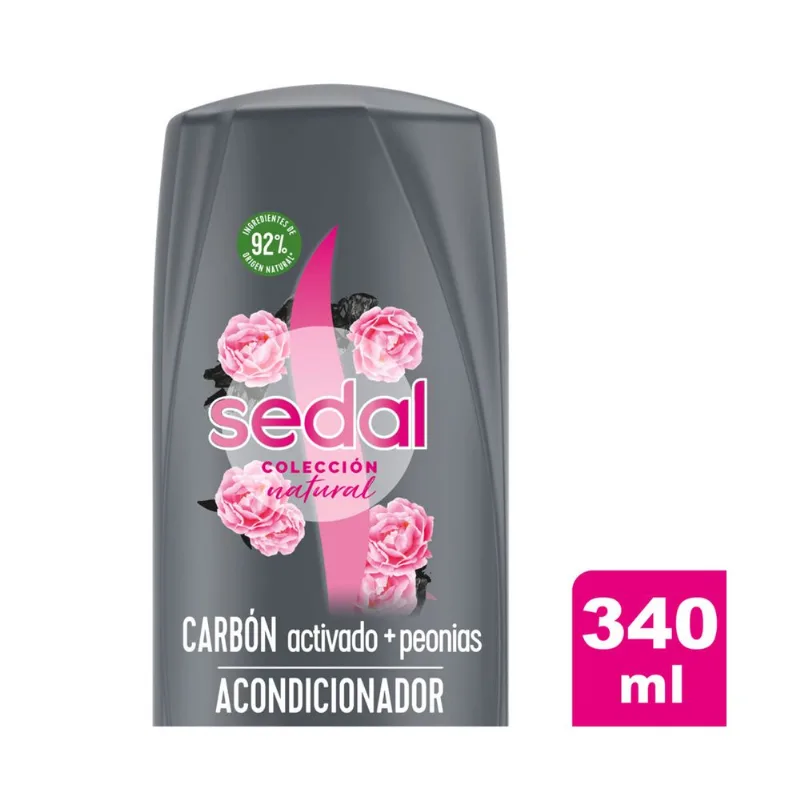 Acondicionador Sedal carbón y peonias 340 cc.
