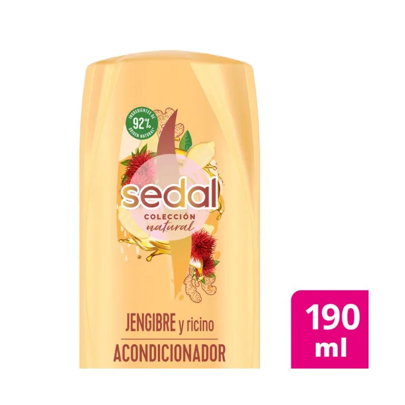 Acondicionador Sedal jengibre y ricino 190 cc.