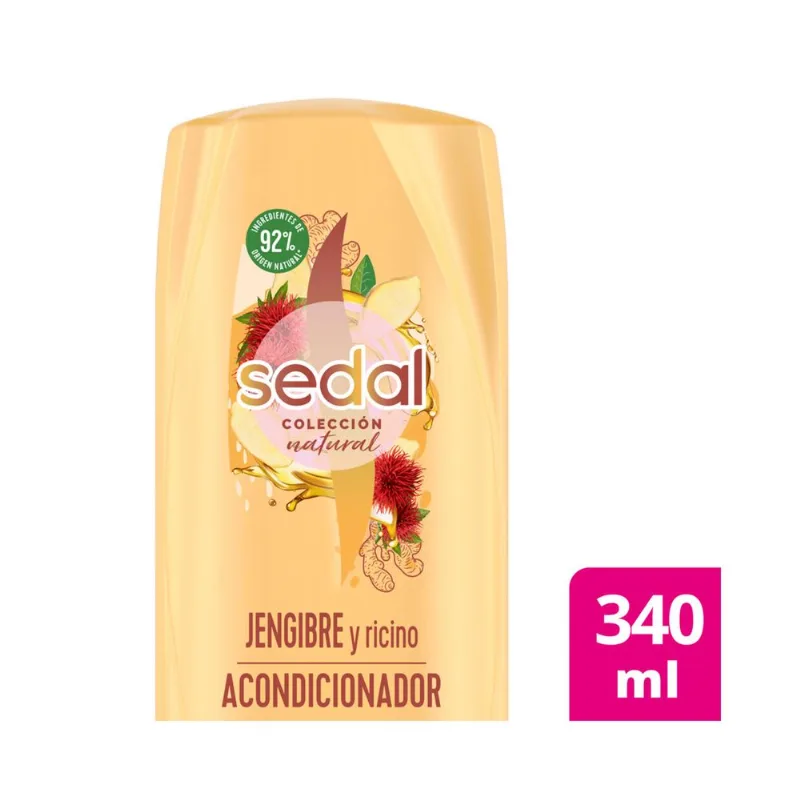 Acondicionador Sedal jengibre y ricino 340 cc.