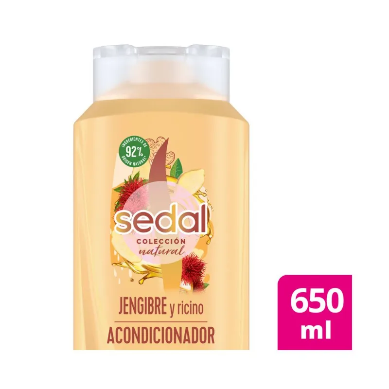 Acondicionador Sedal jengibre y ricino 650 cc.