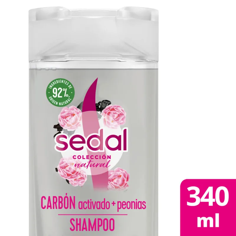 Shampoo Sedal Carbón Activado Y Peonias 340 Ml