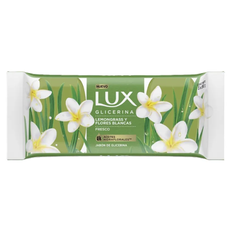 Jabón en Barra Lux Glicerina Lemon y Flores x 3 un x 90 g