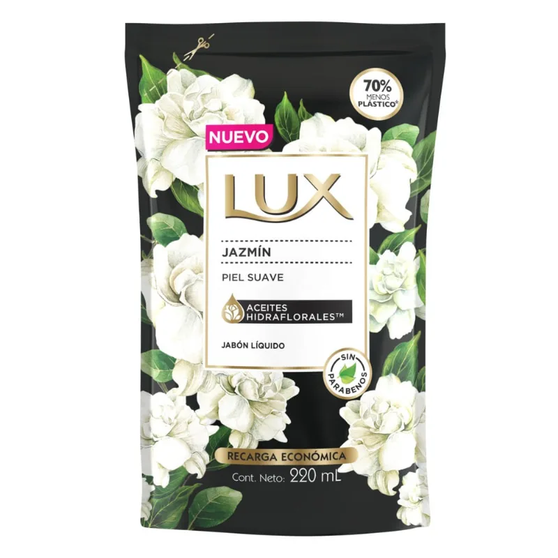 Jabón Líquido para Manos Lux Jazmín Refill x 220 ml