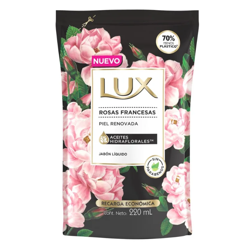 Jabón Líquido para Manos Lux Rosas Francesas Refill x 220 ml