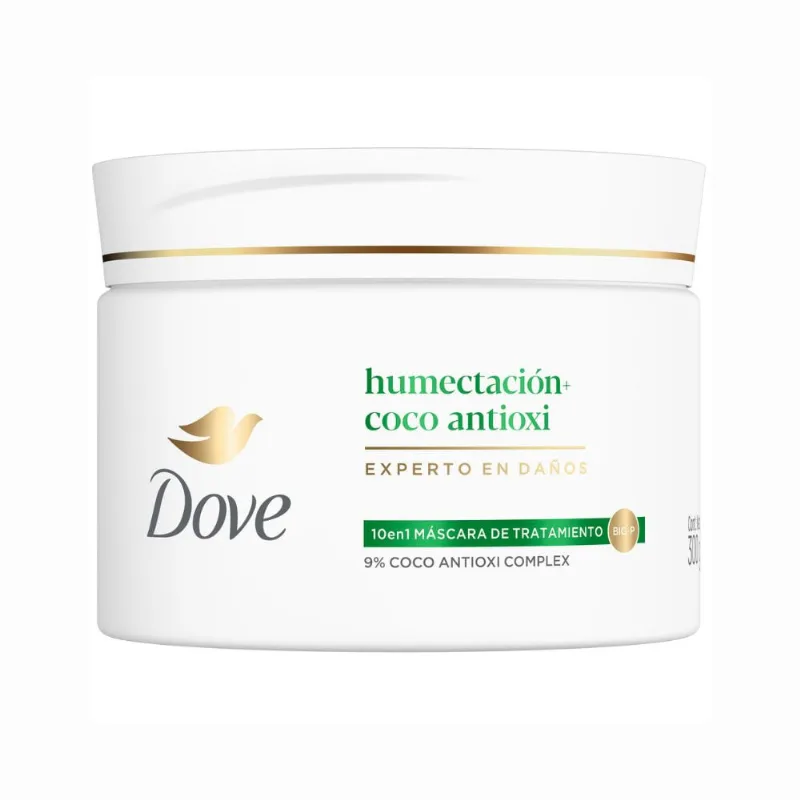 Máscara de Tratamiento Dove Humectación + Coco Antioxi x 300 g