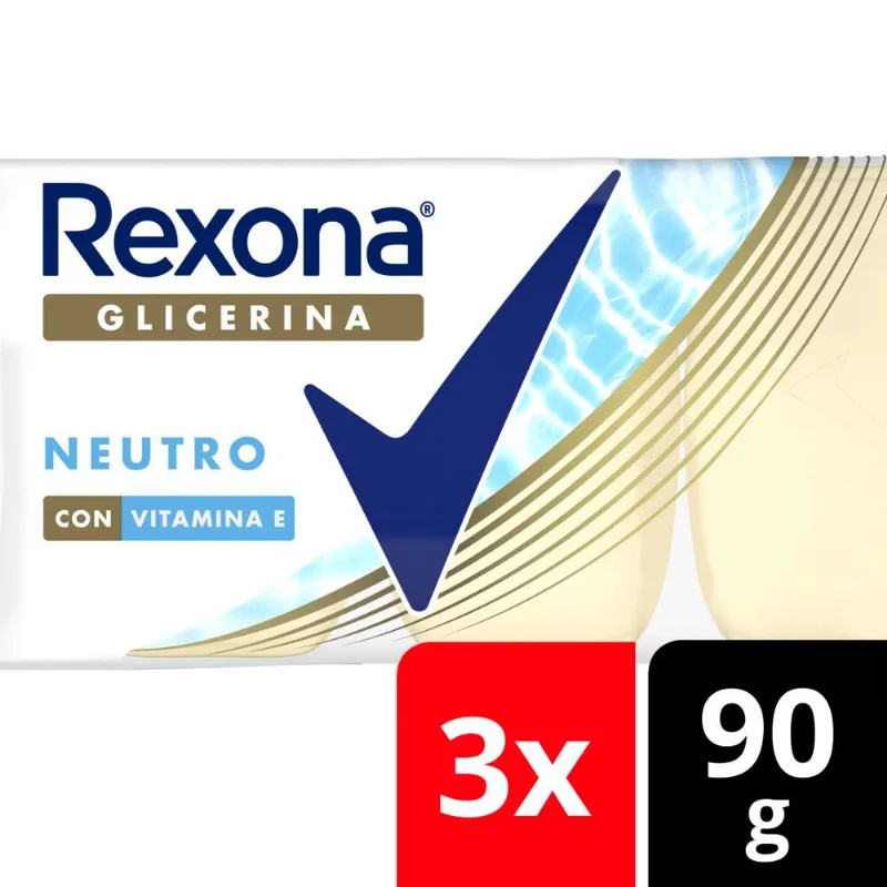 Jabón de glicerina Neutro En Barra Multipack 3 Unid