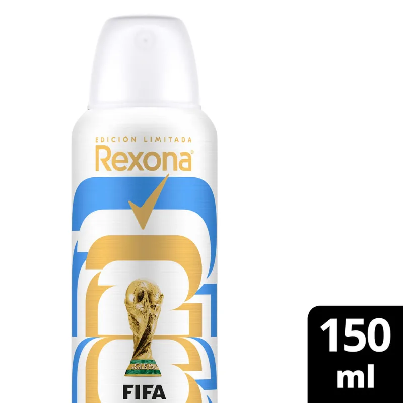 Antitranspirante Rexona Women Copa del Mundo de la FIFA 2026™ en Aerosol 150 Ml