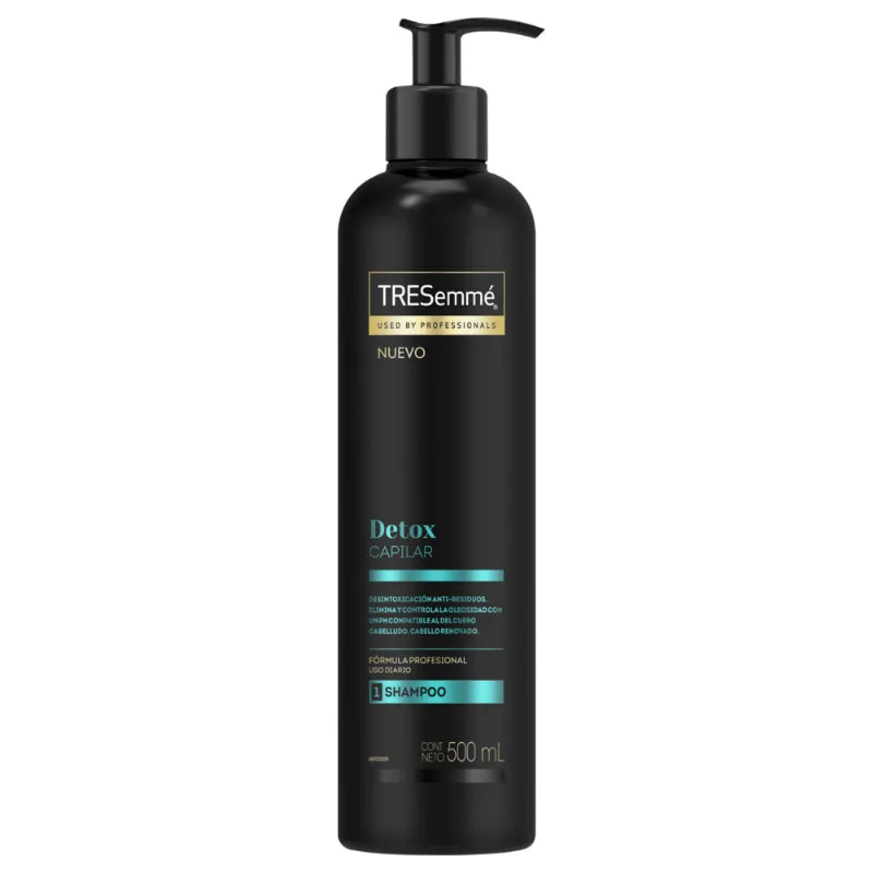 Shampoo Dosificador Tresemmé Detox Capilar x 500 ml