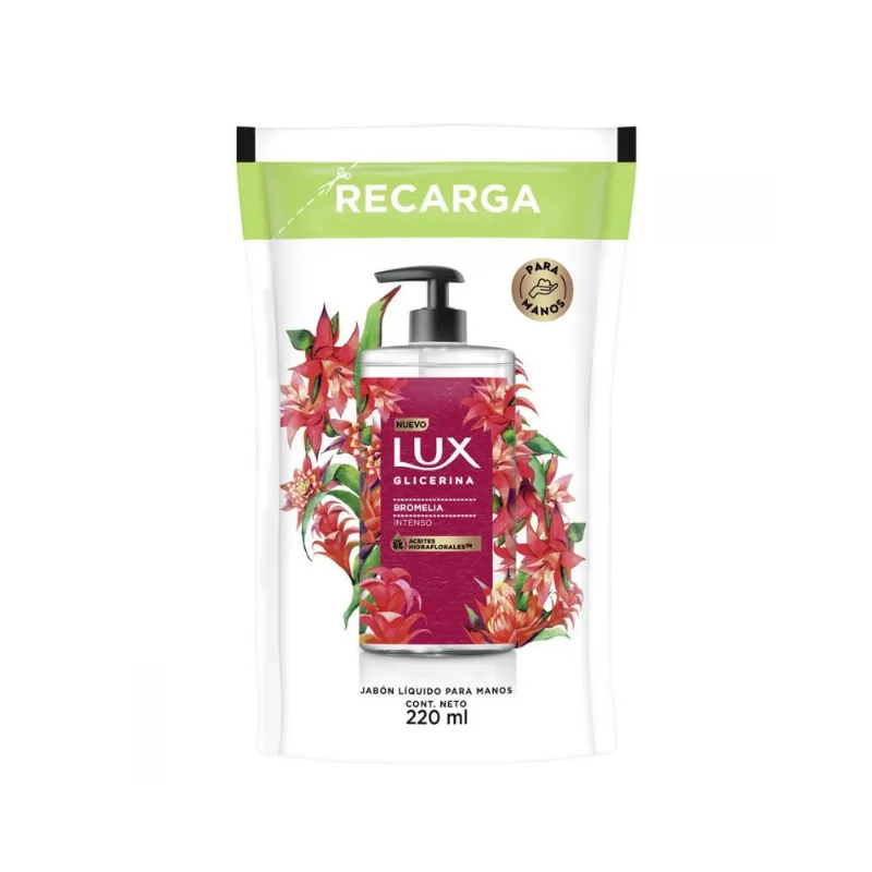 Jabón Líquido De Glicerina Bromelia Refill 220 Ml