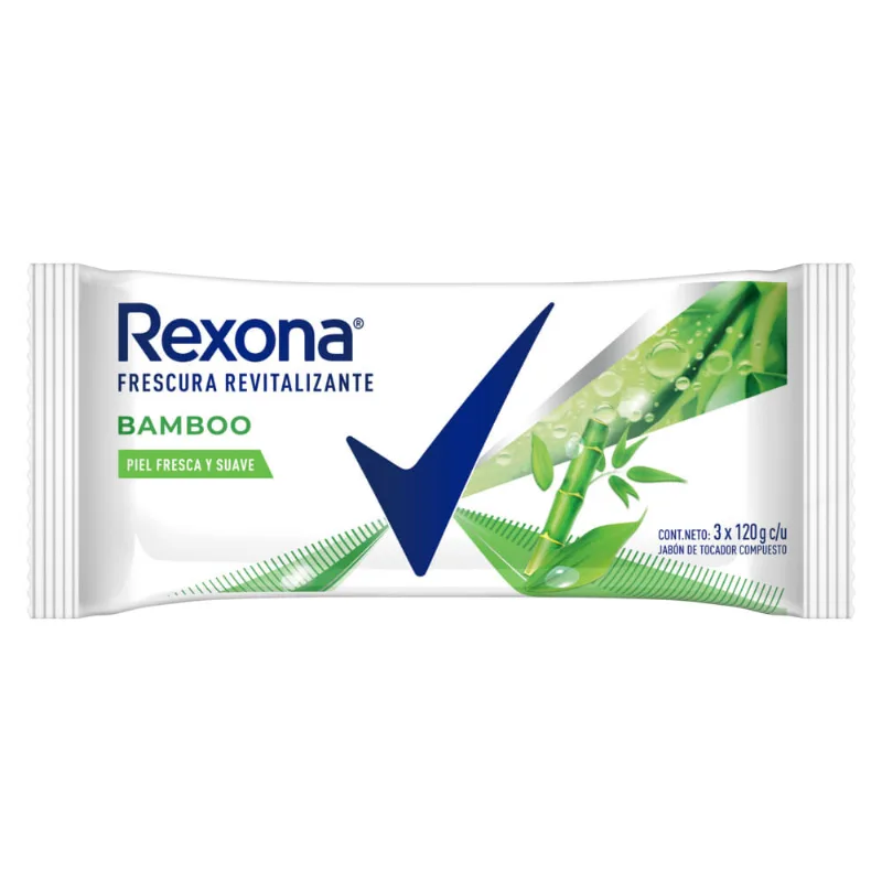 Jabón en Barra Rexona Bamboo Fresh x 3 un x 120 g