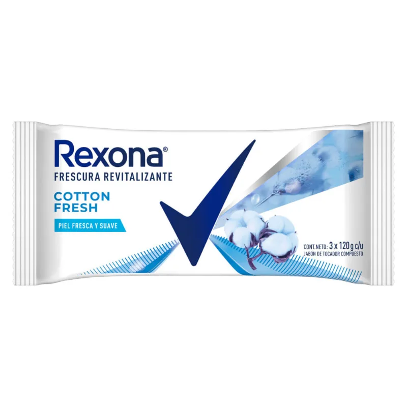 Jabón Rexona Cotton Fresh 3 x 120 g