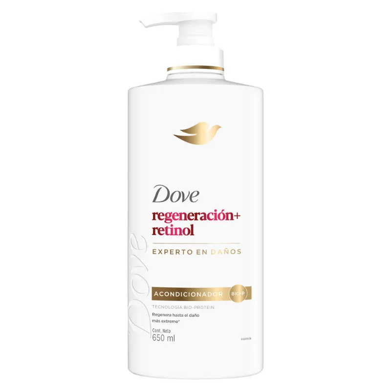 Acondicionador Dove Regeneración + Retinol x 650 ml