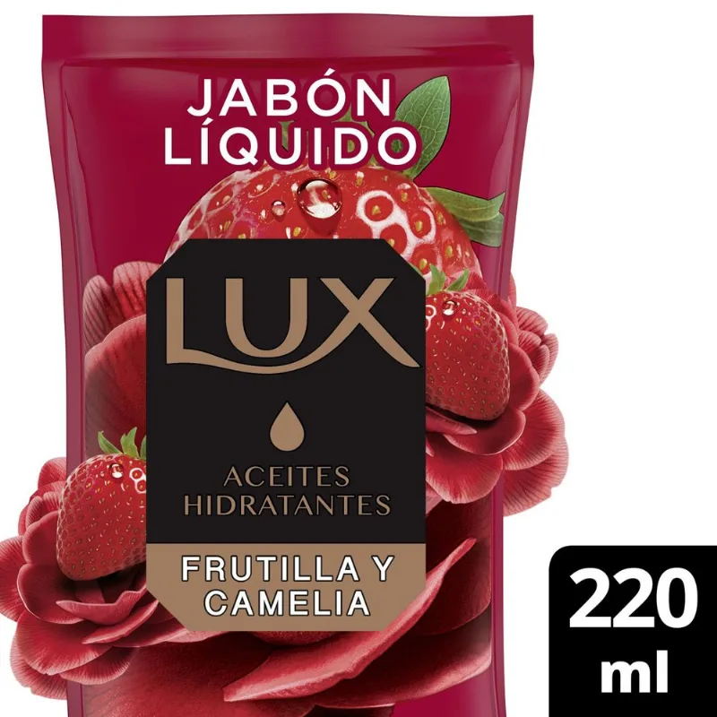 Jabón líquido Lux Frutilla y Camelia 220 ml
