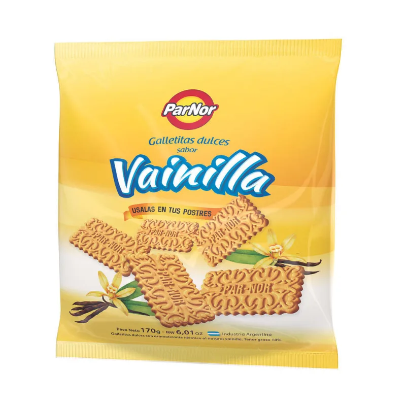 Galletitas Parnor vinilla 170 g.
