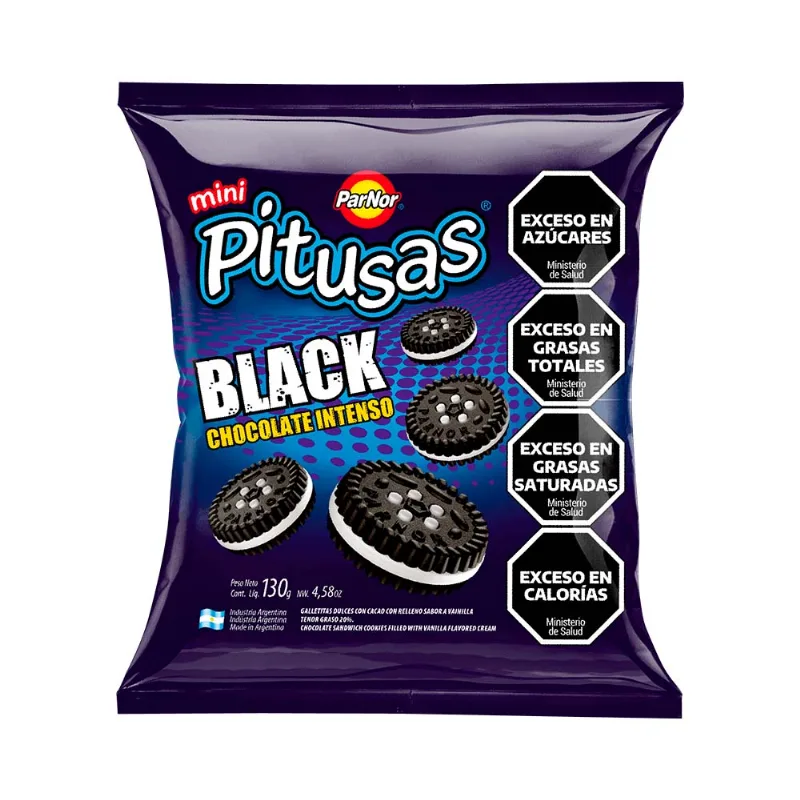 Galletitas Mini Sabor Chocolate y Vainilla 130 Grs Pitusas