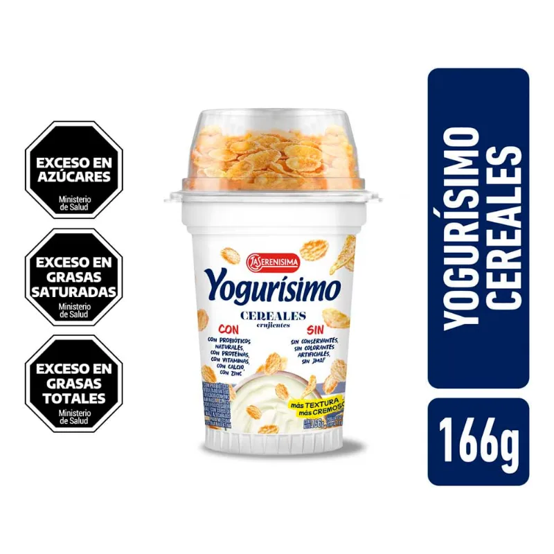 Yog. Yogurisimo C/cereal Azucaradas 166g Yogur Con Cereales Yogurisimo 166gr