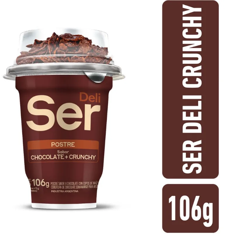 Postre Ser deli chocolate con cereales de chocolate ?106 g.