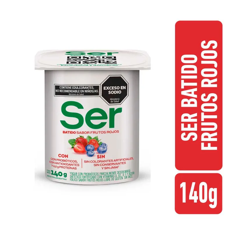 Yogur Essential Batido Frutos Rojos Ser 140gr