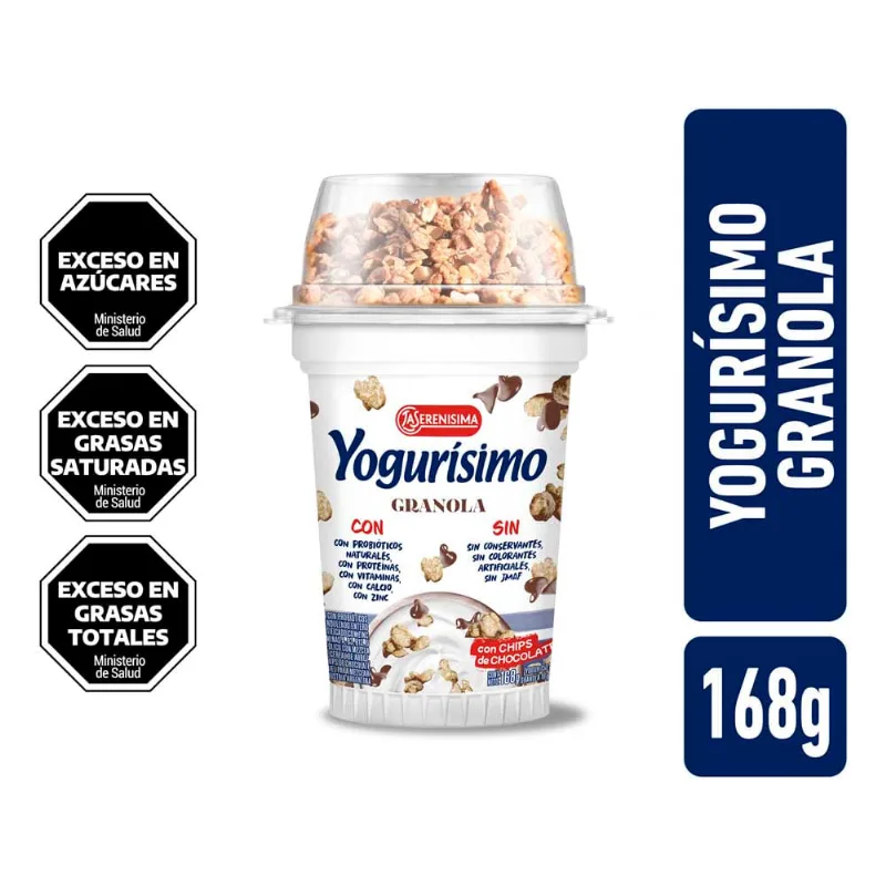 Yog. Yogurisimo C/granola Azucaradas Yogur Con Granola Yogurisimo 168gr