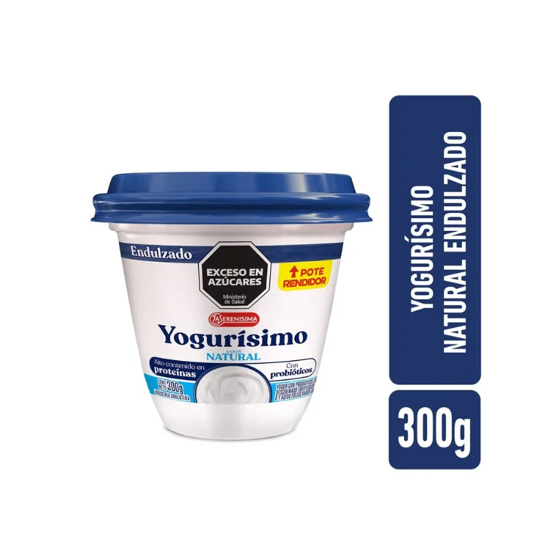 Yogur natural endulzado Yogurisimo 300 grs