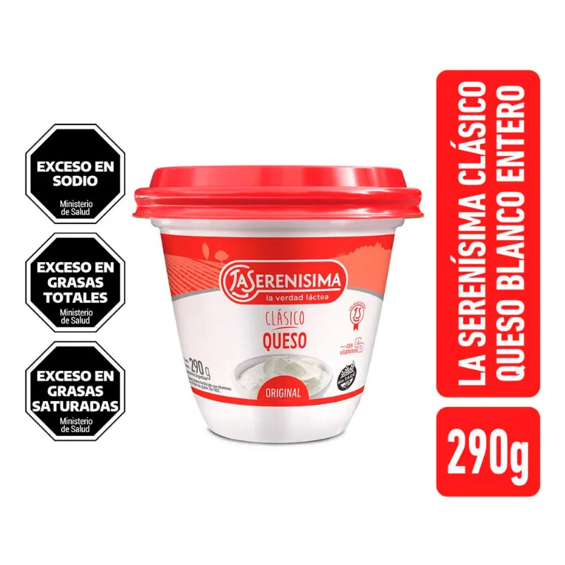 Qso Ls Clásico 290g Queso Crema Original La Serenisima Clasico 290gr