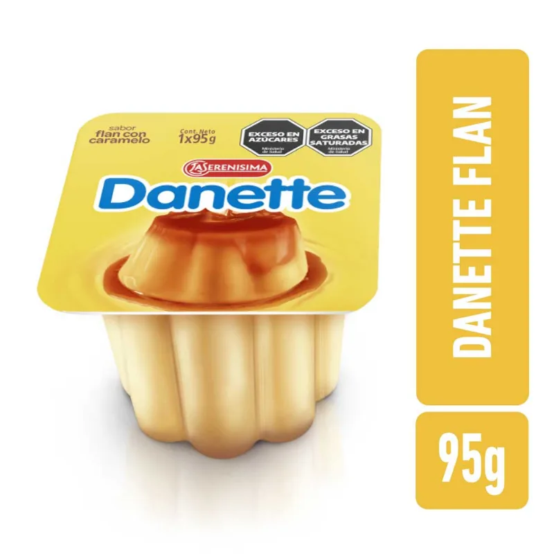 Flan Vainilla Con Caramelo Danette 95gr
