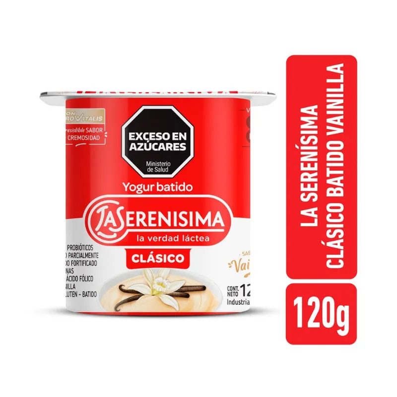 Yogur batido vainilla La Serenísima clásico 120 grs