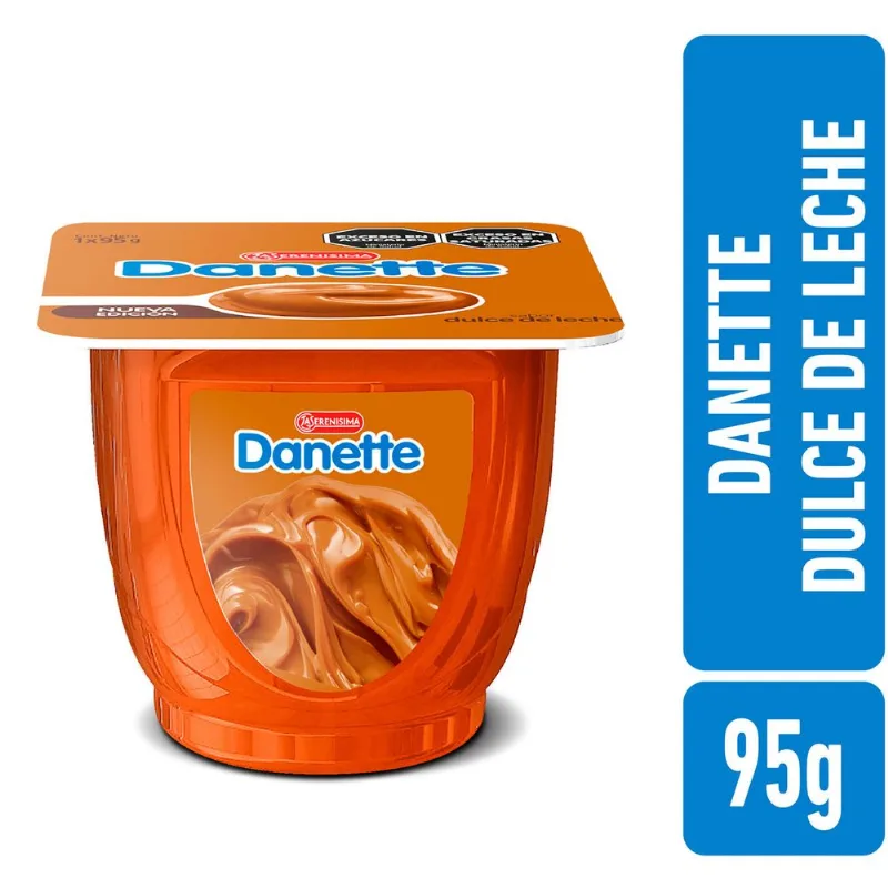 Postre dulce de leche Danette 95 g.