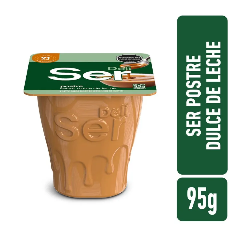 Postre deli de dulce de leche Ser en pote 95 g.
