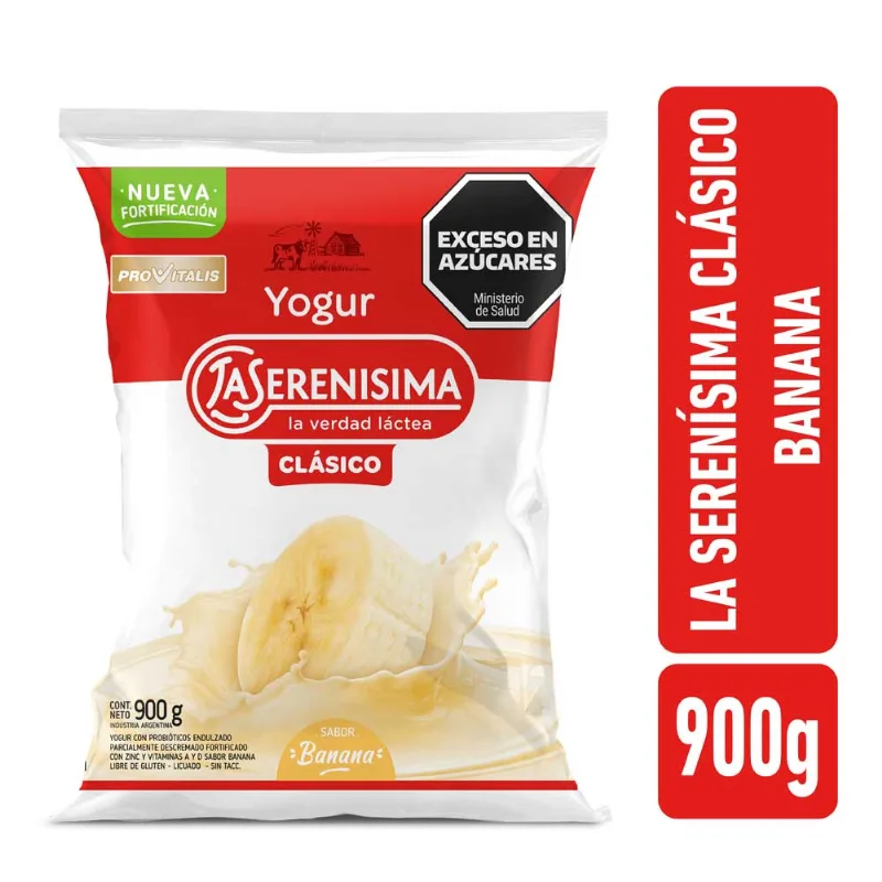 Yogur Entero Lsclasico Banana 900g