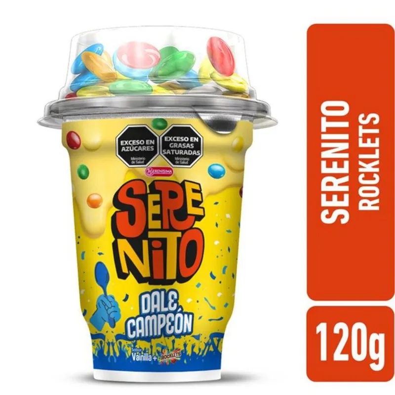 Serenito postre vainilla con rocklets 120 grs