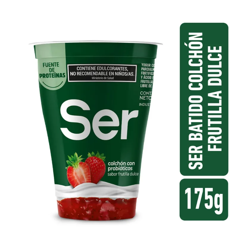Yogur colchón sabor frutilla dulce Ser 175 grs