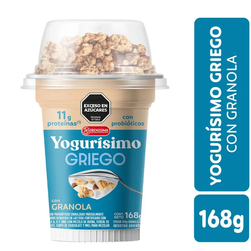 Yogur Griego con granola Yogurísimo 168 grs
