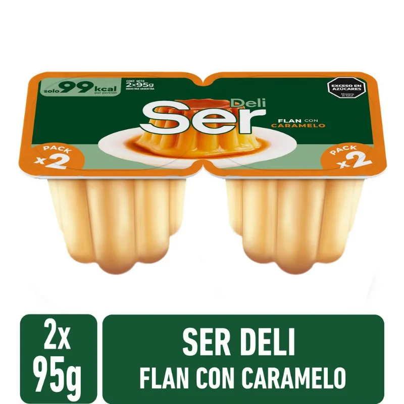 Postre Ser flan con caramelo 190 grs