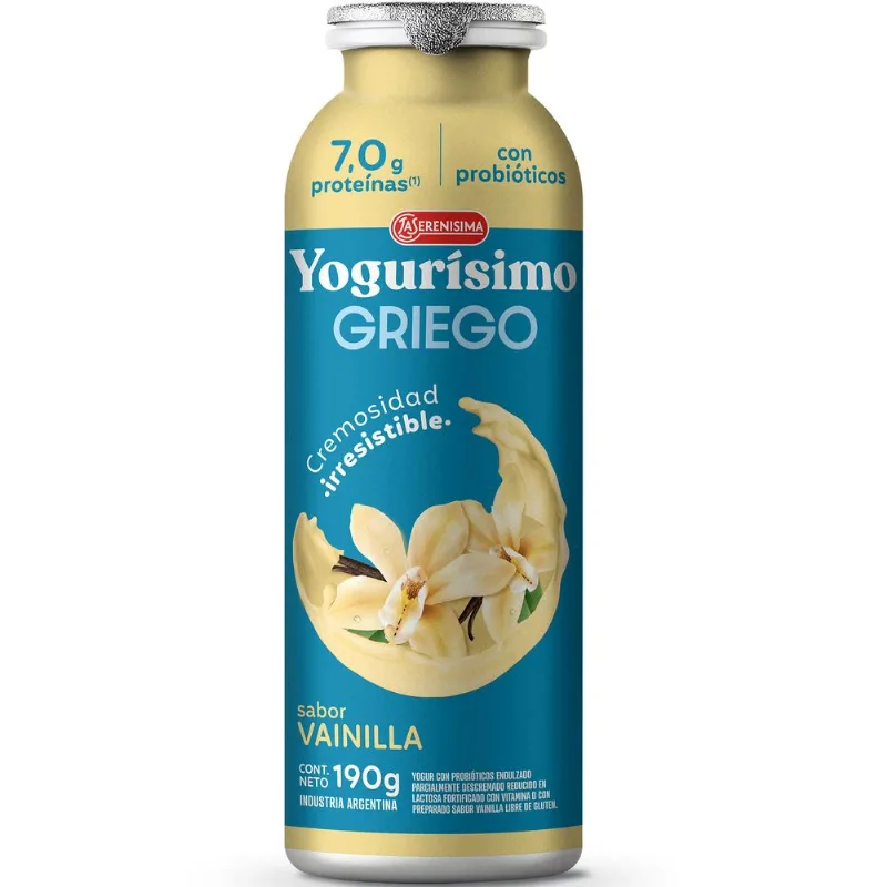Yogur griego bebible Yogurisímo sabor vainilla 190 grs