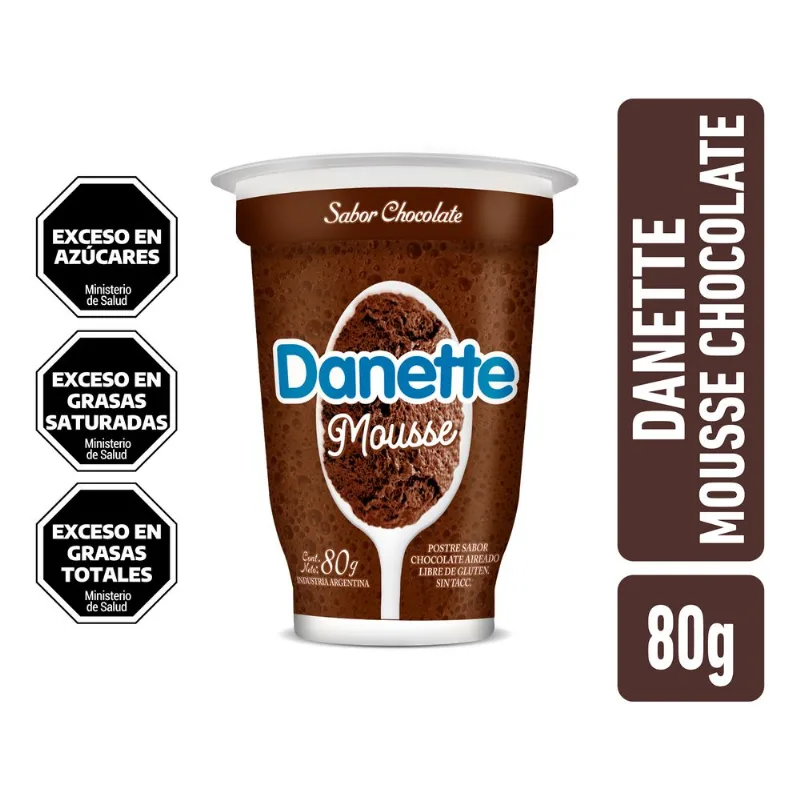 Postre Danette mousse chocolate 80 g.?