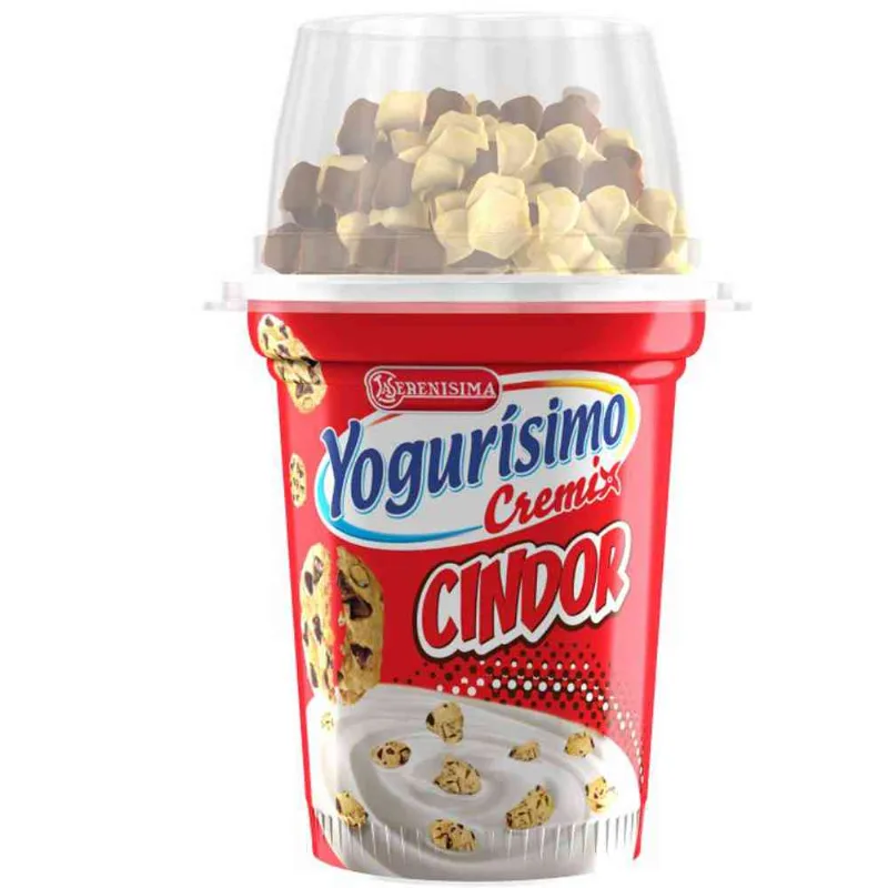Yogur Yogurísimo Crunch Con Capuchon Cindor X 165grs Yogurt Entero Yogurt ísimo Crunch Con Capuchón Cindor 165 Gr
