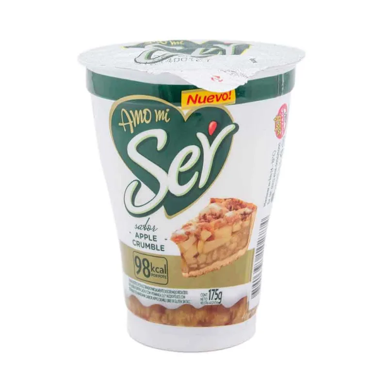 Yogur Descremado Ser Ser Colchon Apple Crumble X 175grs Yogurt Descremado Ser Con Colchón De Frutas Apple Crumble 175 Gr