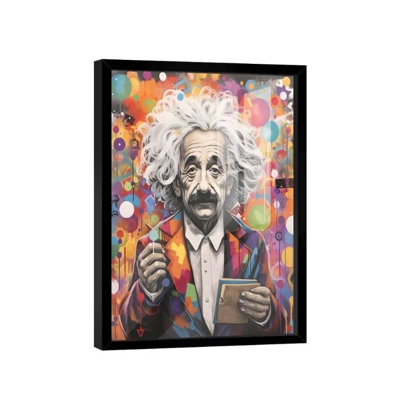 Quadro Einstein Colors -- Br Artes