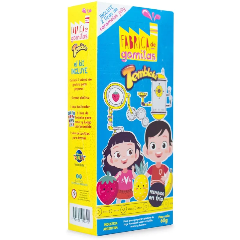 Caramelos Tembleke jelly fabrica gomitas 60 g.