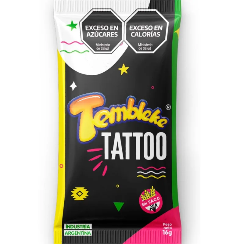 Caramelo Tembleke jelly tatoo sorpresa 8 g.